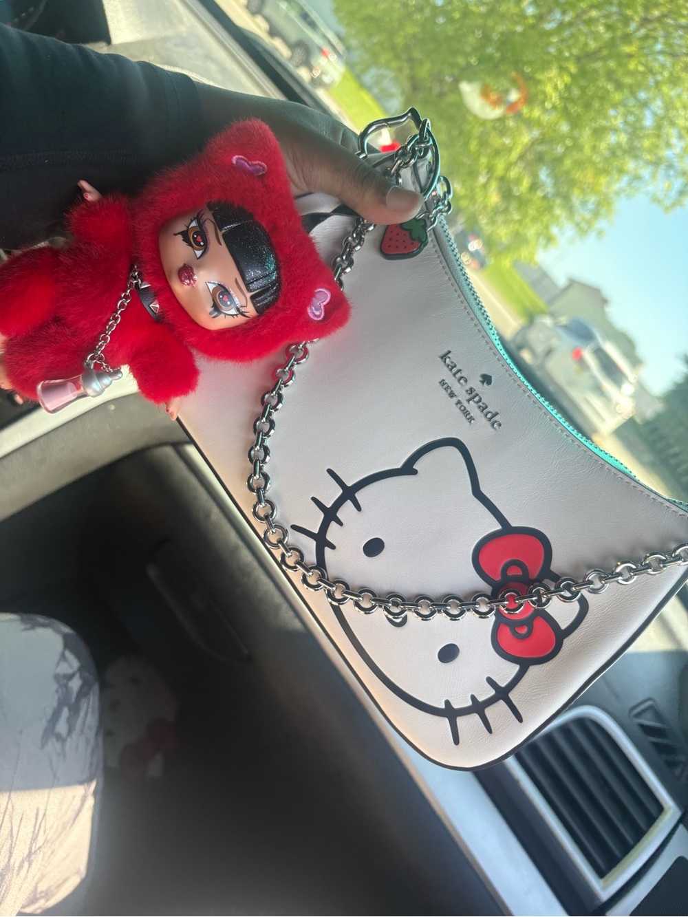 kate spade White Hello Kitty Kids Crossbody with Red Bow